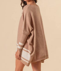 Bibi - Batwing Striped Sweater