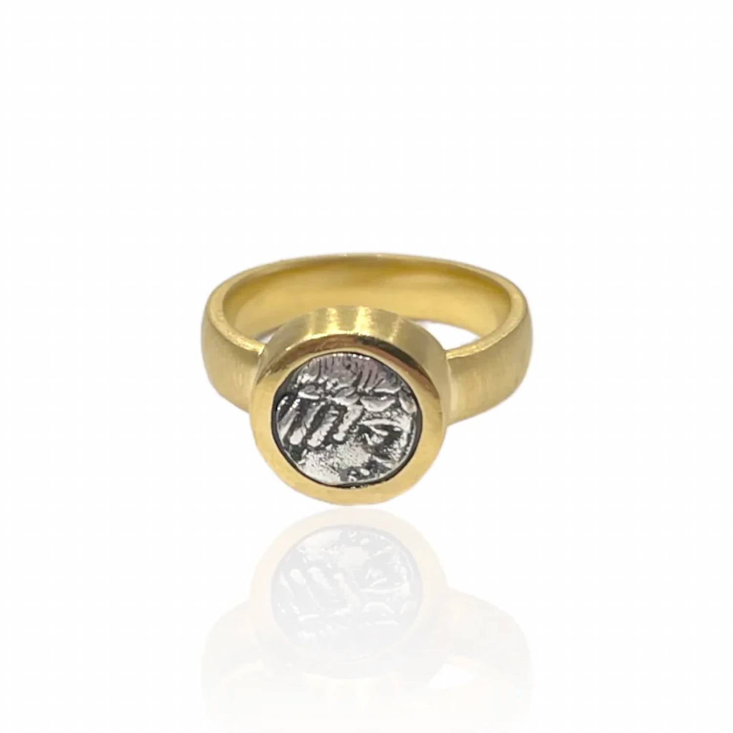 Tat2 Designs - Women's Flora Coin Ring