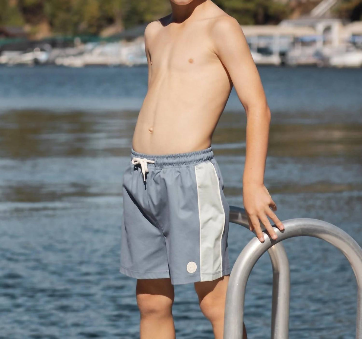 Rylee + Cru - Boy's Paneled Board Short