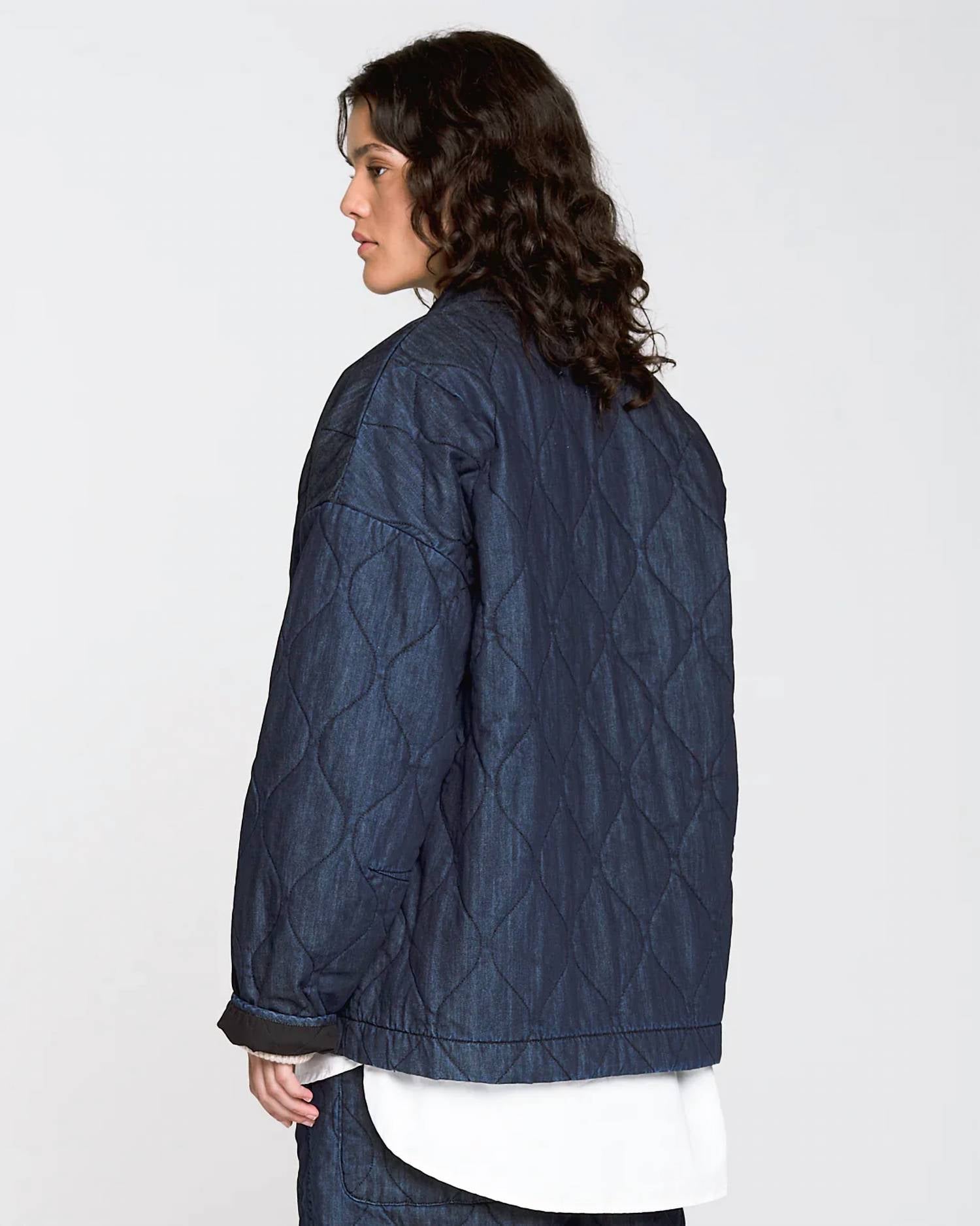 Girls Of Dust - Edo Quilted Denim Jacket