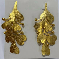 Ximena Castillo - Women's Bronze Leaves Earrings