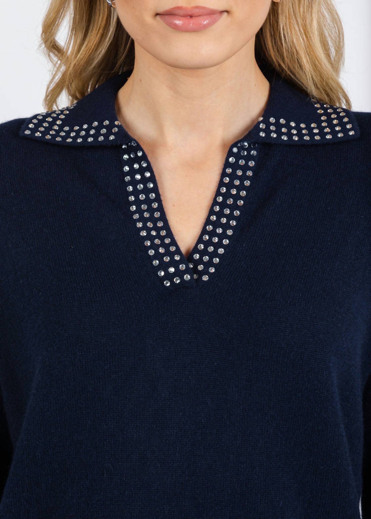 Autumn Cashmere - Boxy Cashmere Jewel Trim Sweater