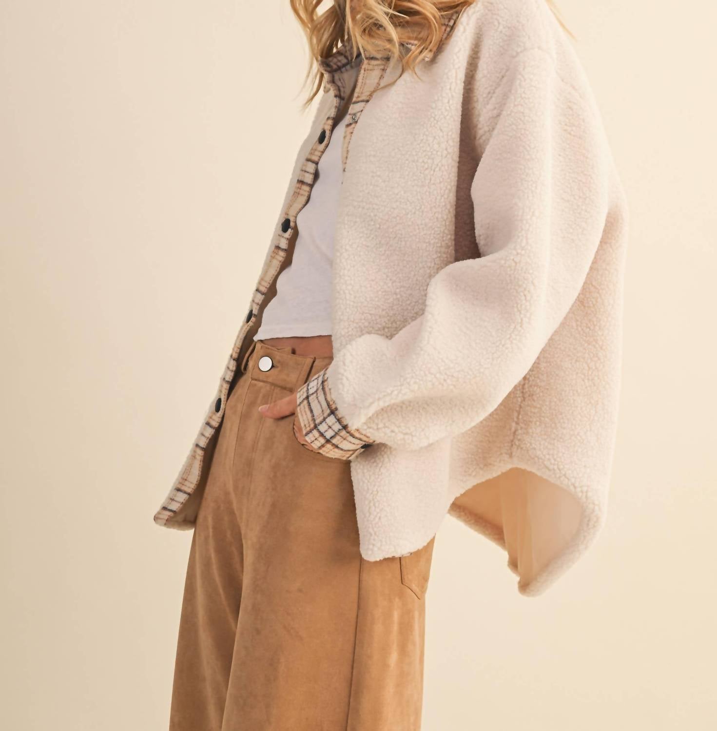 Klesis - Austin Plaid Contrast Sherpa Jacket