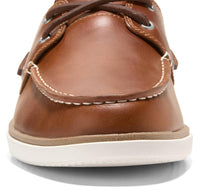 COLE HAAN Men's Grandpro Windward Boat Shoe in british tan - men's shoe - detail view