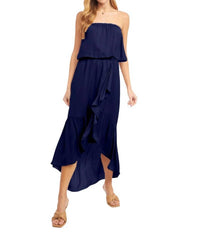 Naked Zebra - Reece Maxi High Low Tube Dress