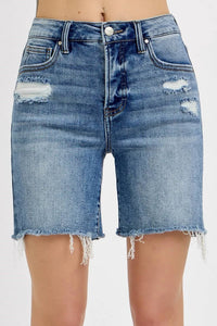 Risen - Tummy Control Loose Fit Mid Length Shorts