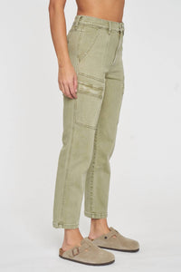 Daze - Straight Up Cargo High Rise Straight Jeans