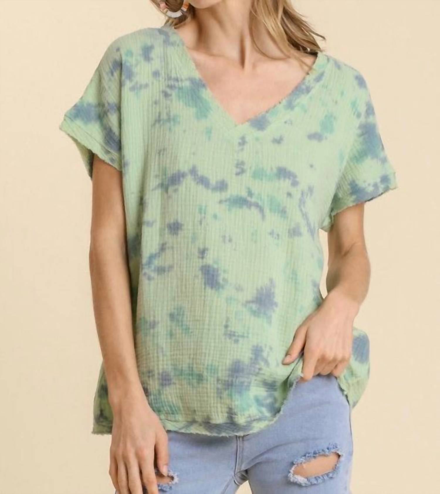 Umgee - Tie Dye Cotton Gauze Top