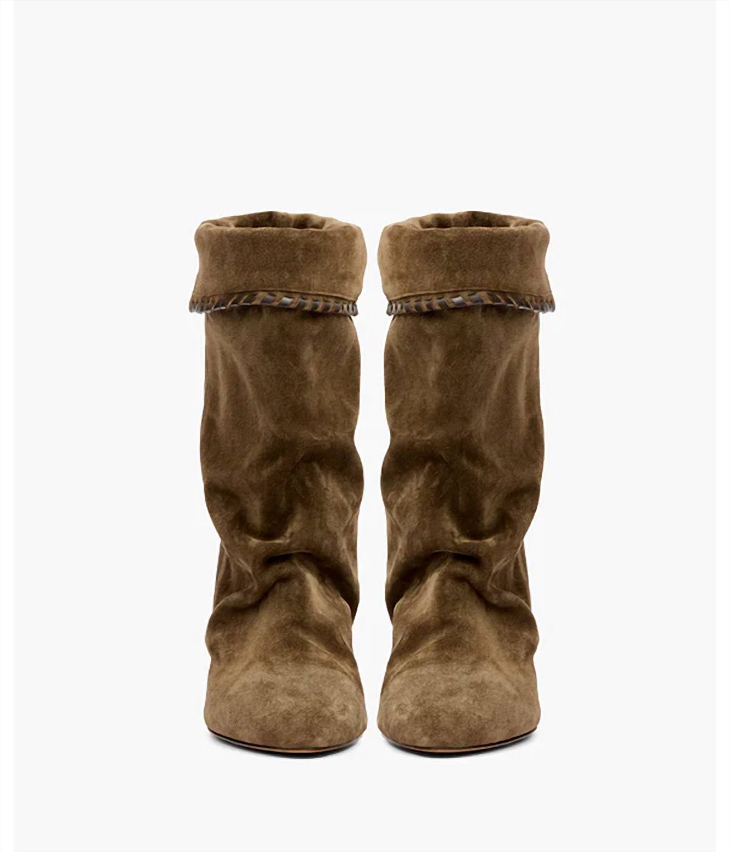 Isabel Marant - Women's Dalby Suede Whipstitch Booties