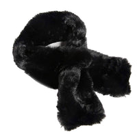 Faux Fur Pull Through Scarf and Mitten Set