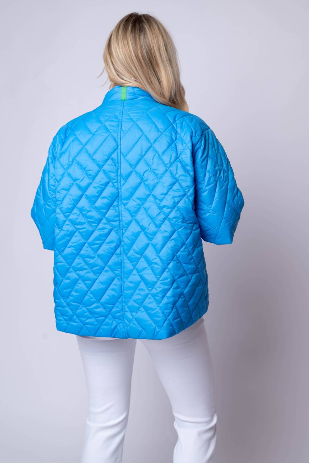 Caryn Lawn Penny Puffer Jacket in sky blue 1 - women's jacket - alternate view