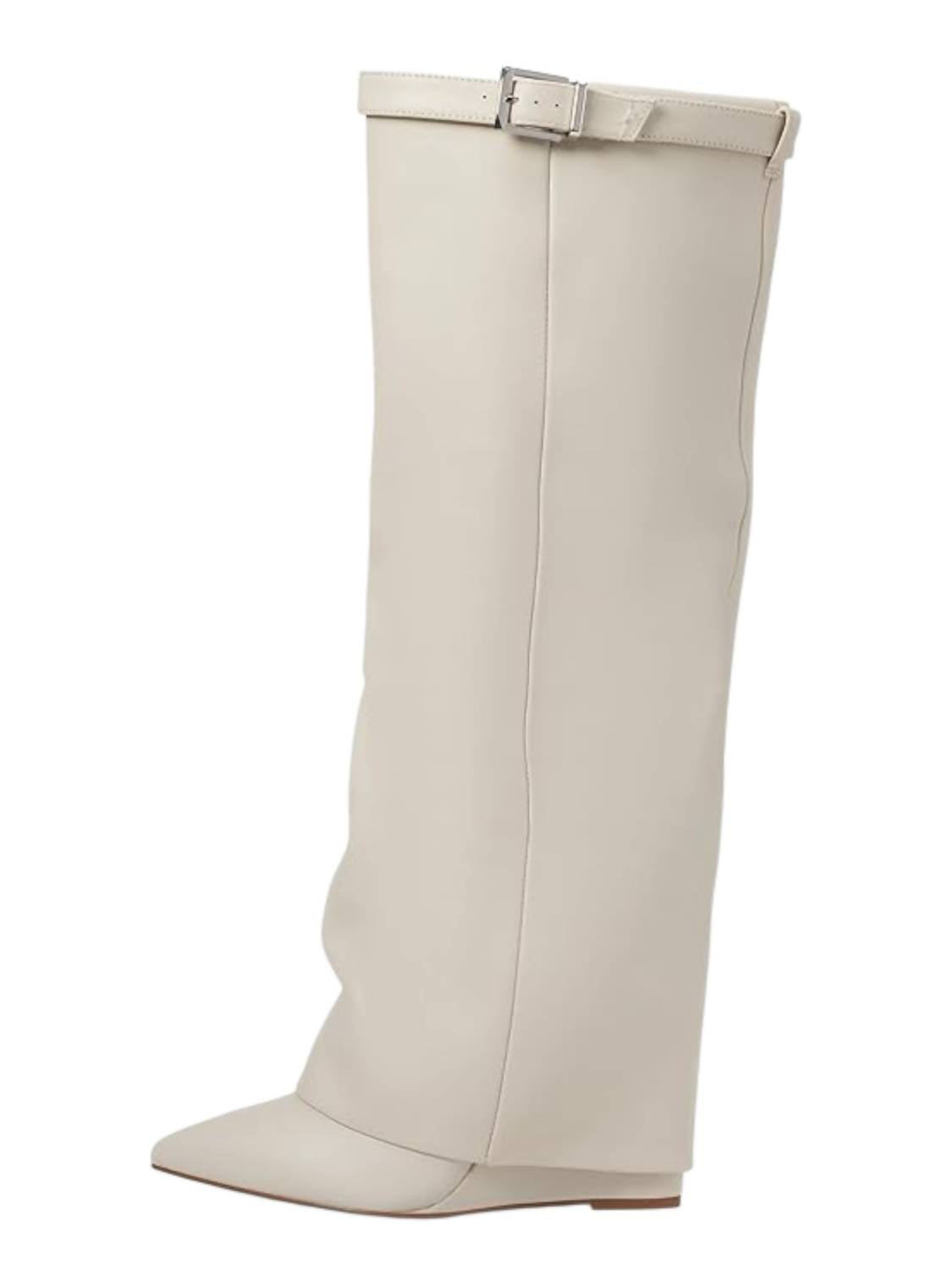 STEVE MADDEN Women's Corenne Knee High Boots in bone - women's shoe