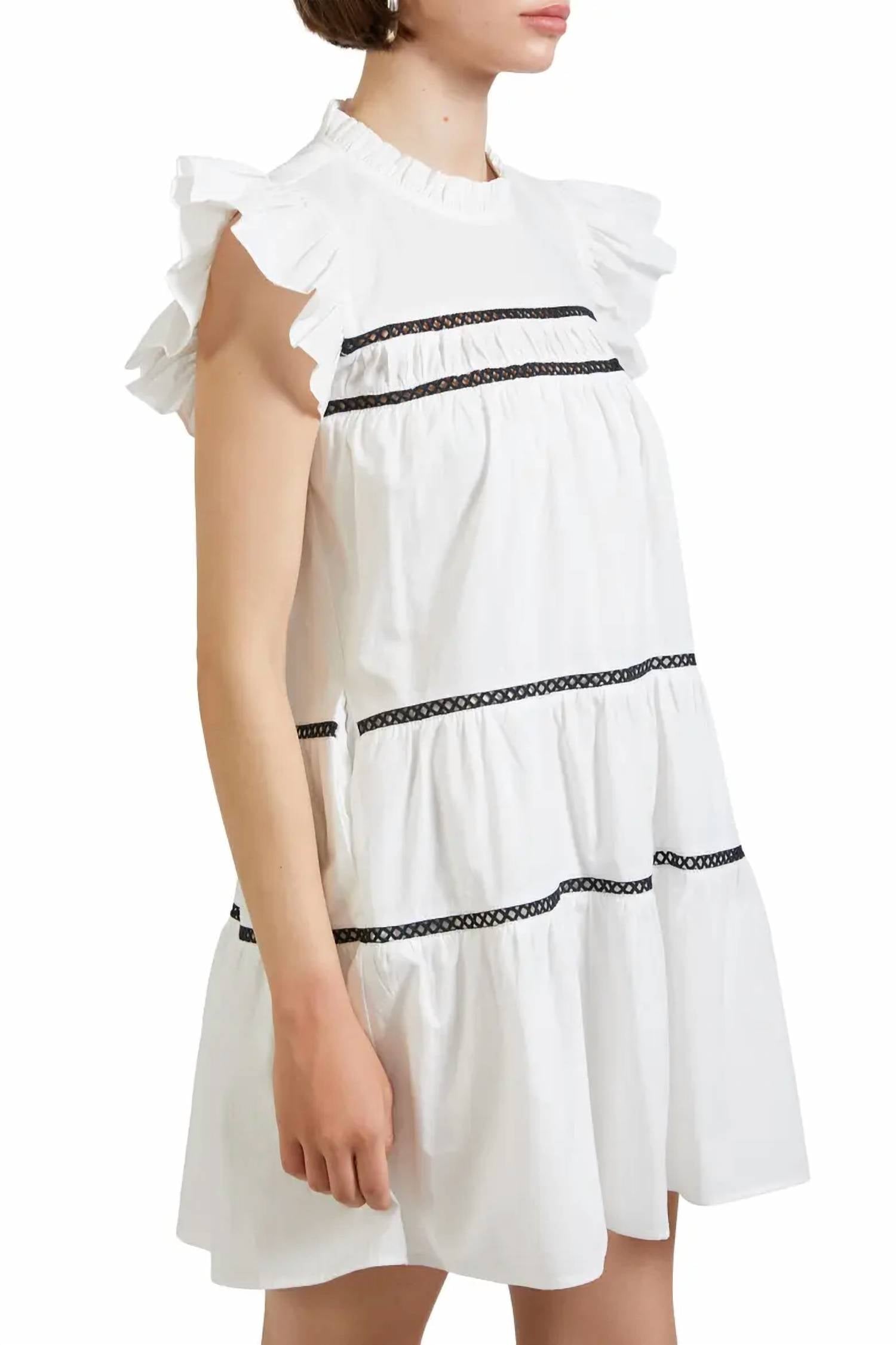 En Saison - Trim Babydoll Dress