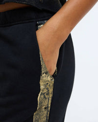 Raquel Allegra - Gold Stripe Tira Sweatpant
