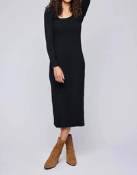 Gentle Fawn - Long Sleeve Ribbed Midi Dress