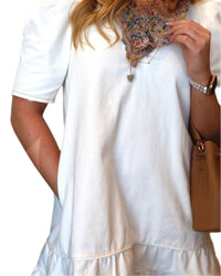 Karlie - Denim Ruffle Dress