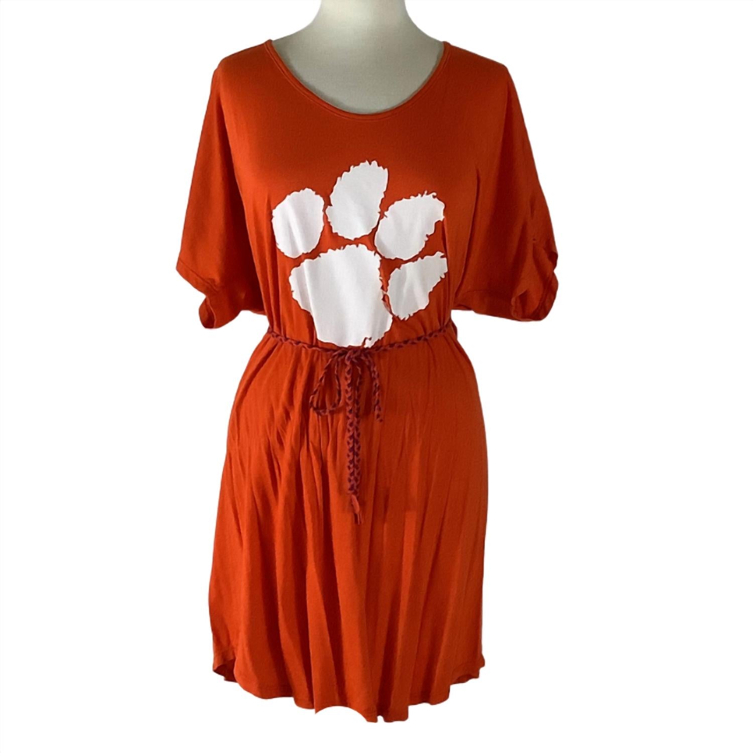 Stadium Girl - Clemson University Jill Logo Dress with Braided Belt