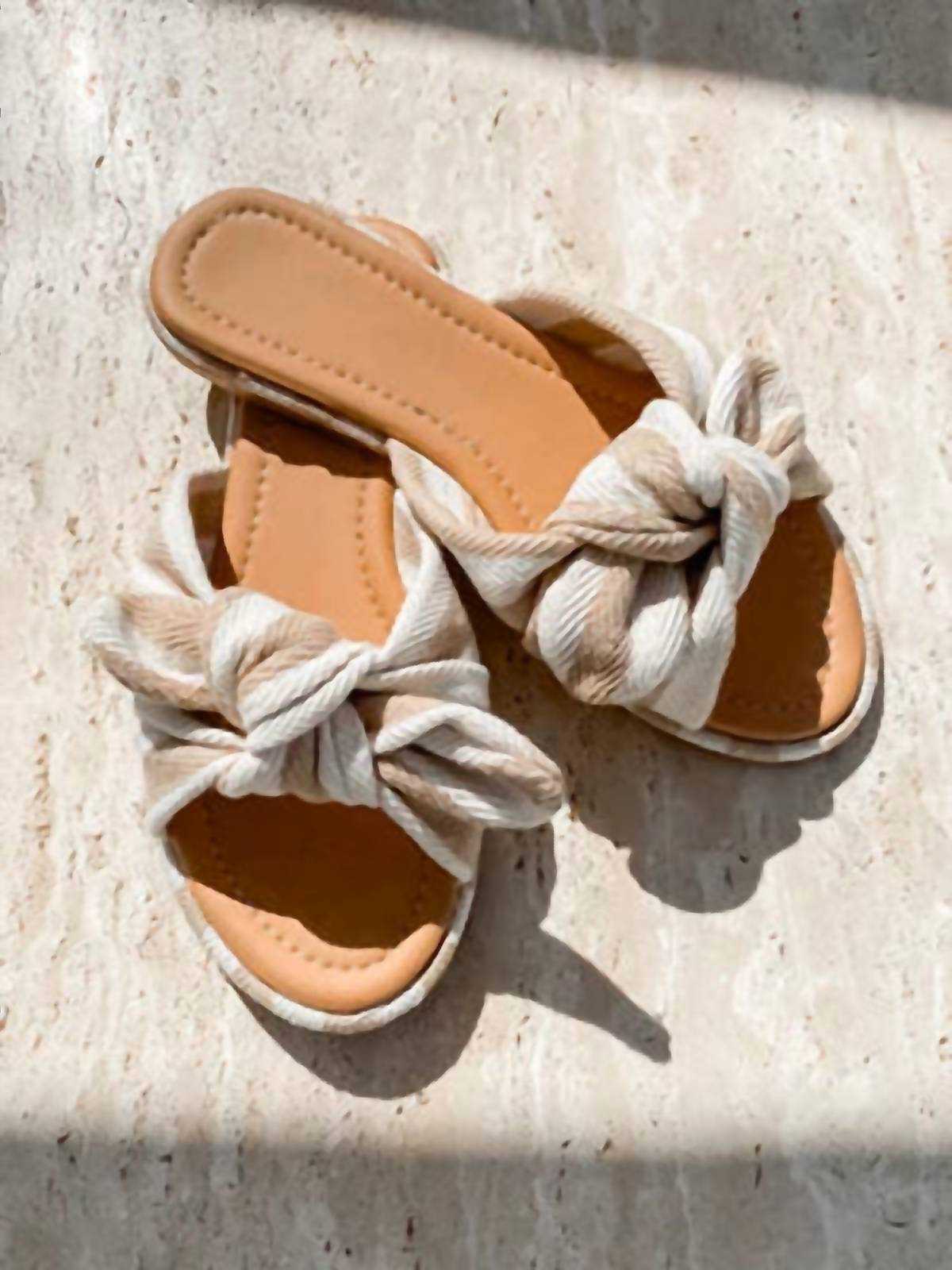 Ccocci - Women's Knotted Bow Sandals
