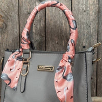 Rodeo Drive Conchos - Women's Flamingo Skinny Wild Rag Scarf