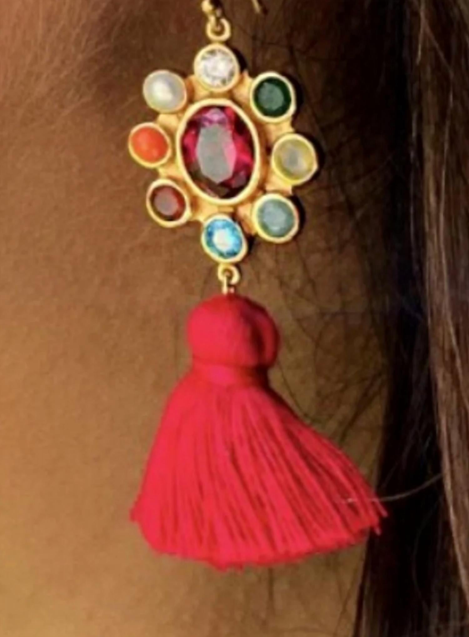 Sara Lashay - Women's April Tassel Earrings