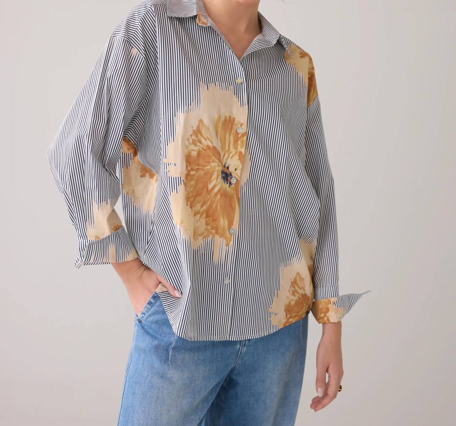 Summum - Flowers & Stripes Blouse