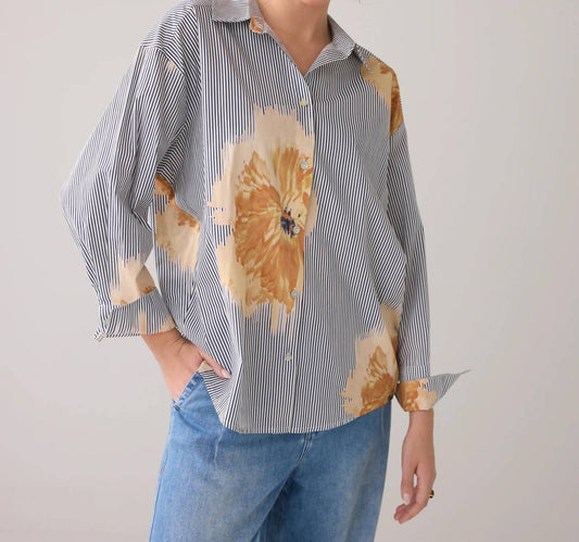 Summum - Flowers & Stripes Blouse