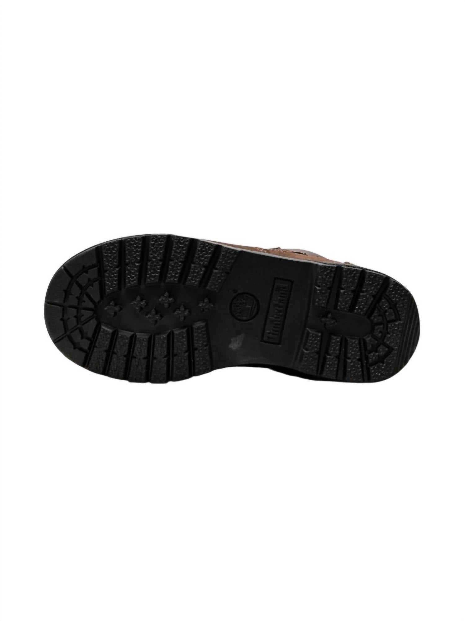 Timberland Boys Field Round Toe Leather Boots in brown black - kids' boots - view 4