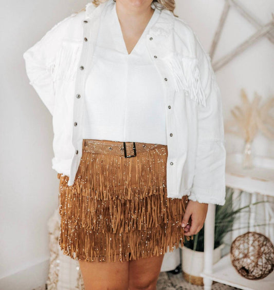 Andree By Unit - Feeling This Fringe Jacket - Plus