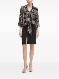 Joseph Ribkoff - GAUZE TROPICAL PRINT TOP
