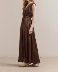 Grade & Gather - Heather Bronzed Satin Dress