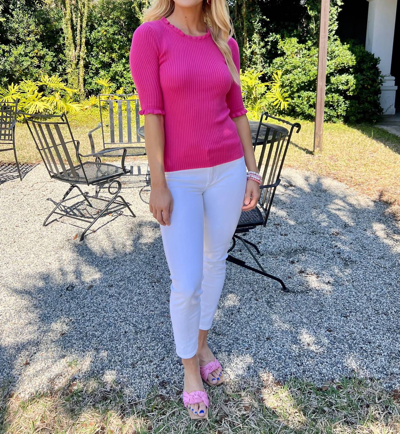 Alashan Cashmere - Ribbed Top