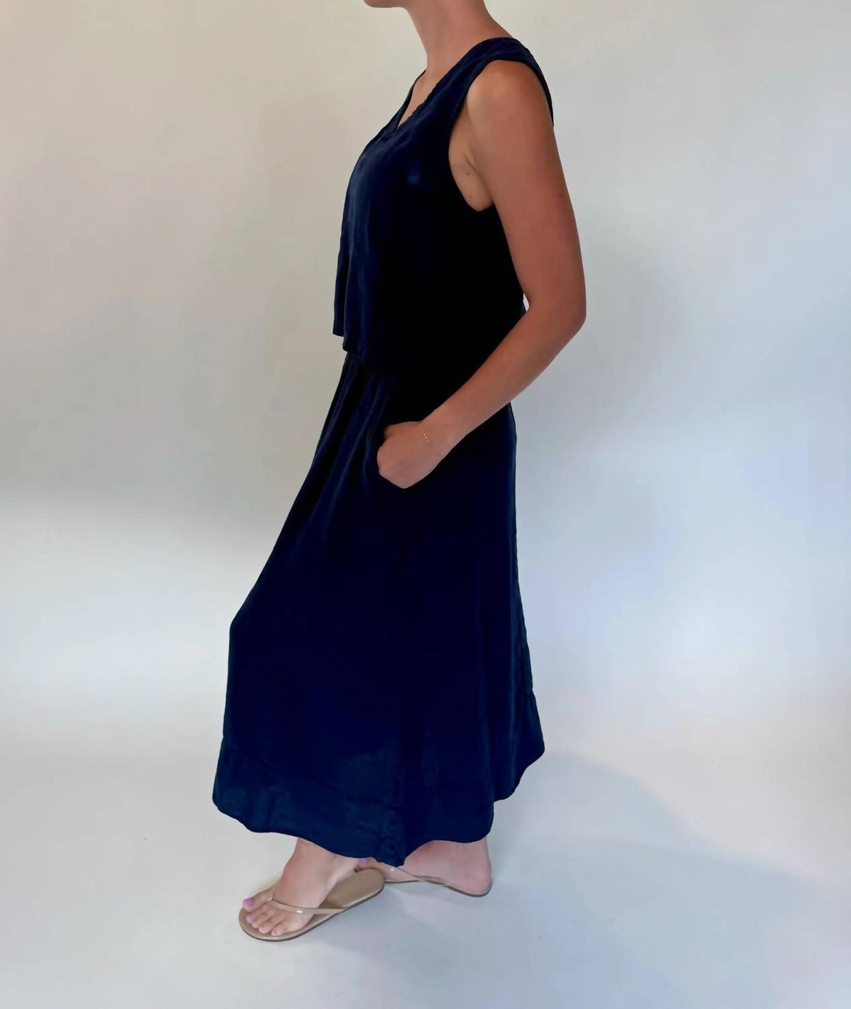 Lamade - Calla Linen Midi Skirt