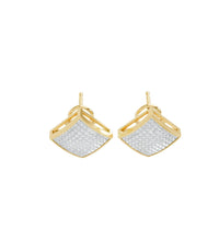 Aamiaa - Stan-e-2.28-162-14yg Princess Shaped Natural Diamond Earrings
