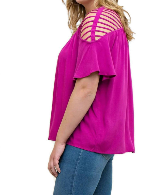 Entro - Bohemian Strappy Top - Plus