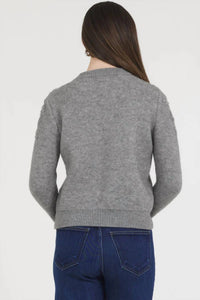 Stellah - Floral Stitched Pullover Sweater