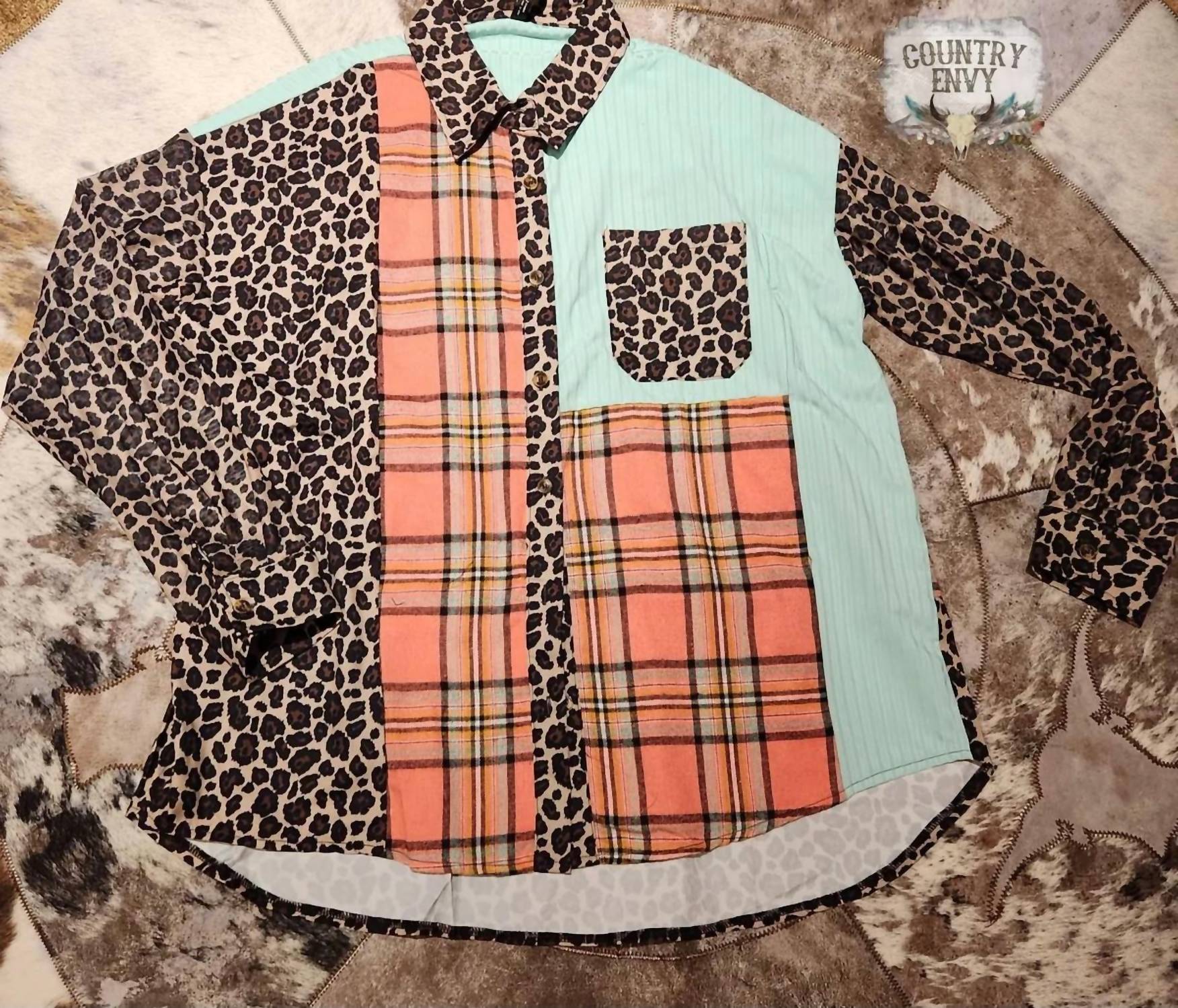 2Flyco - Happy Days Button Up Top