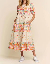J.Nna - Amabel Summer Mixed Print Dress