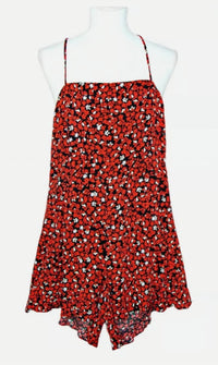 Lush - Women's Pull-On Floral Romper
