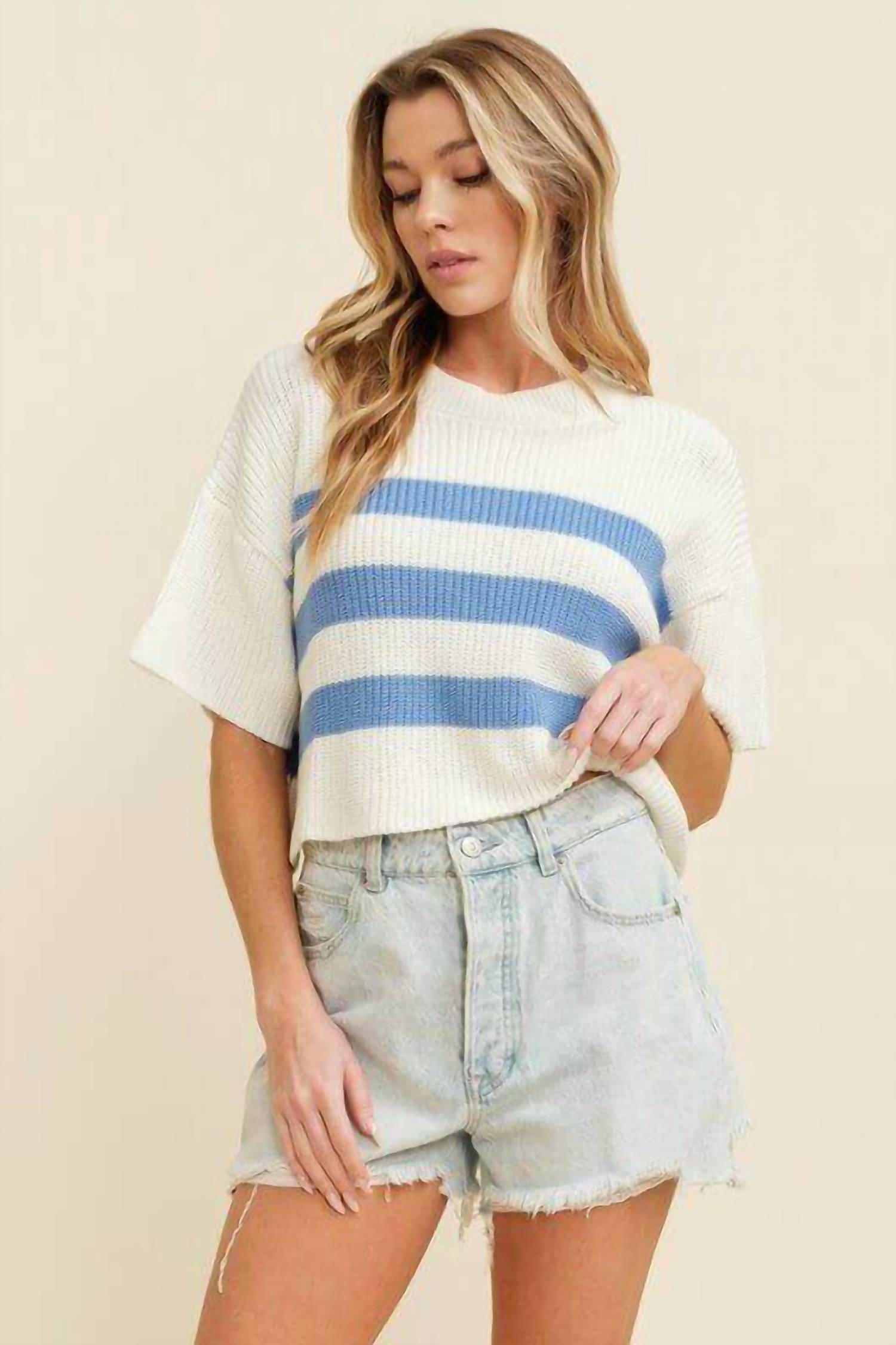 Cloud Ten - Corie Stripe Top