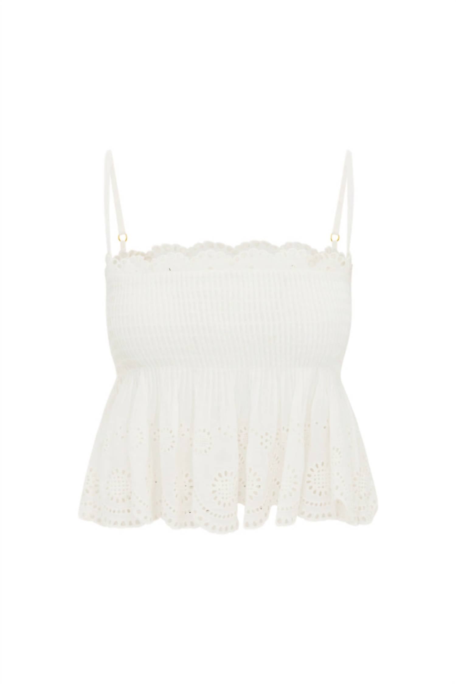 Loveshackfancy - Condie Eyelet Lace Top