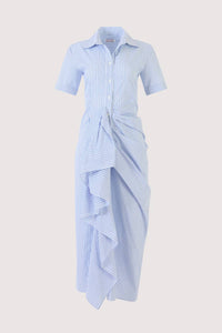 Rosie Assoulin - Gathered Ruffle Shirt Dress
