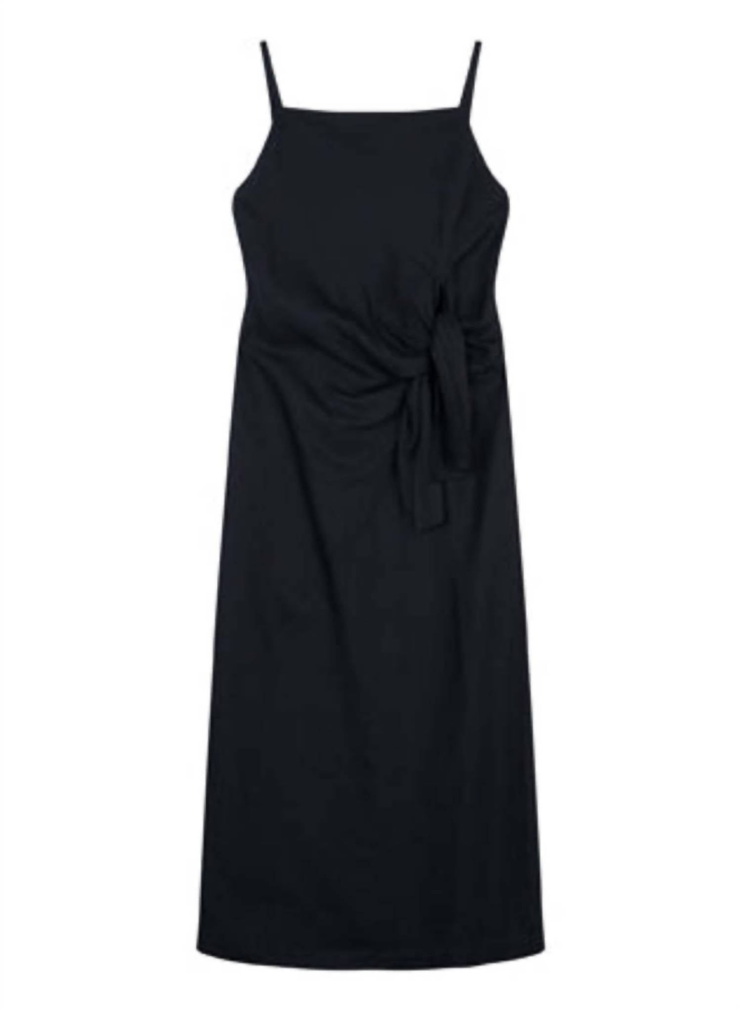 Tela Ninfa Dress in black 1 - women's dress - alternate view