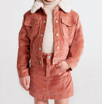 Mayoral - Kid's Faux Fur & Corduroy Jacket