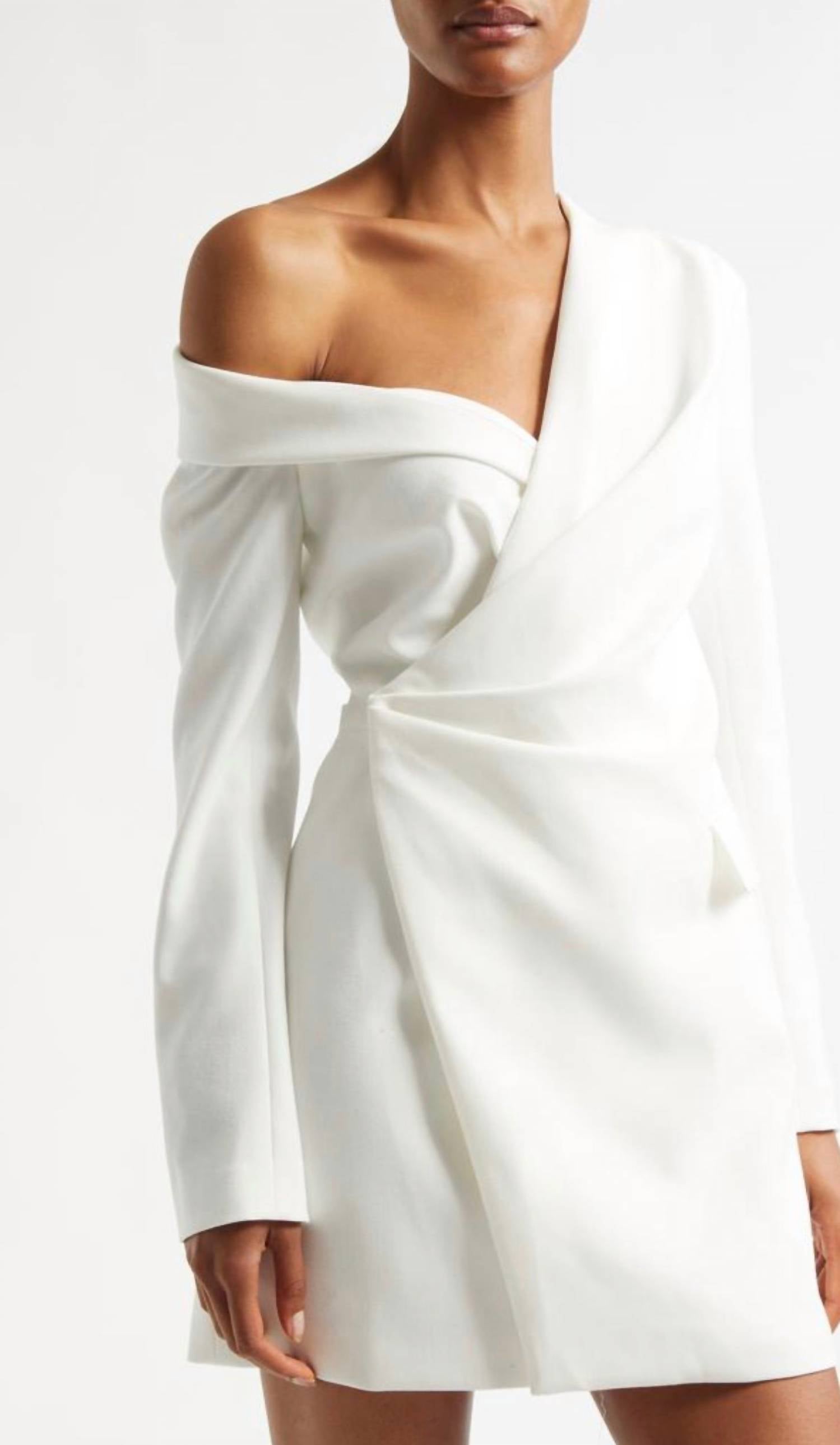 A.L.C. - Skyla One-shoulder Long Sleeve Mini Dress