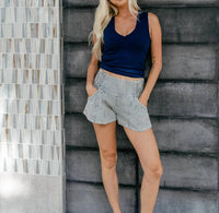 Free People - Luna Railroad Shorts