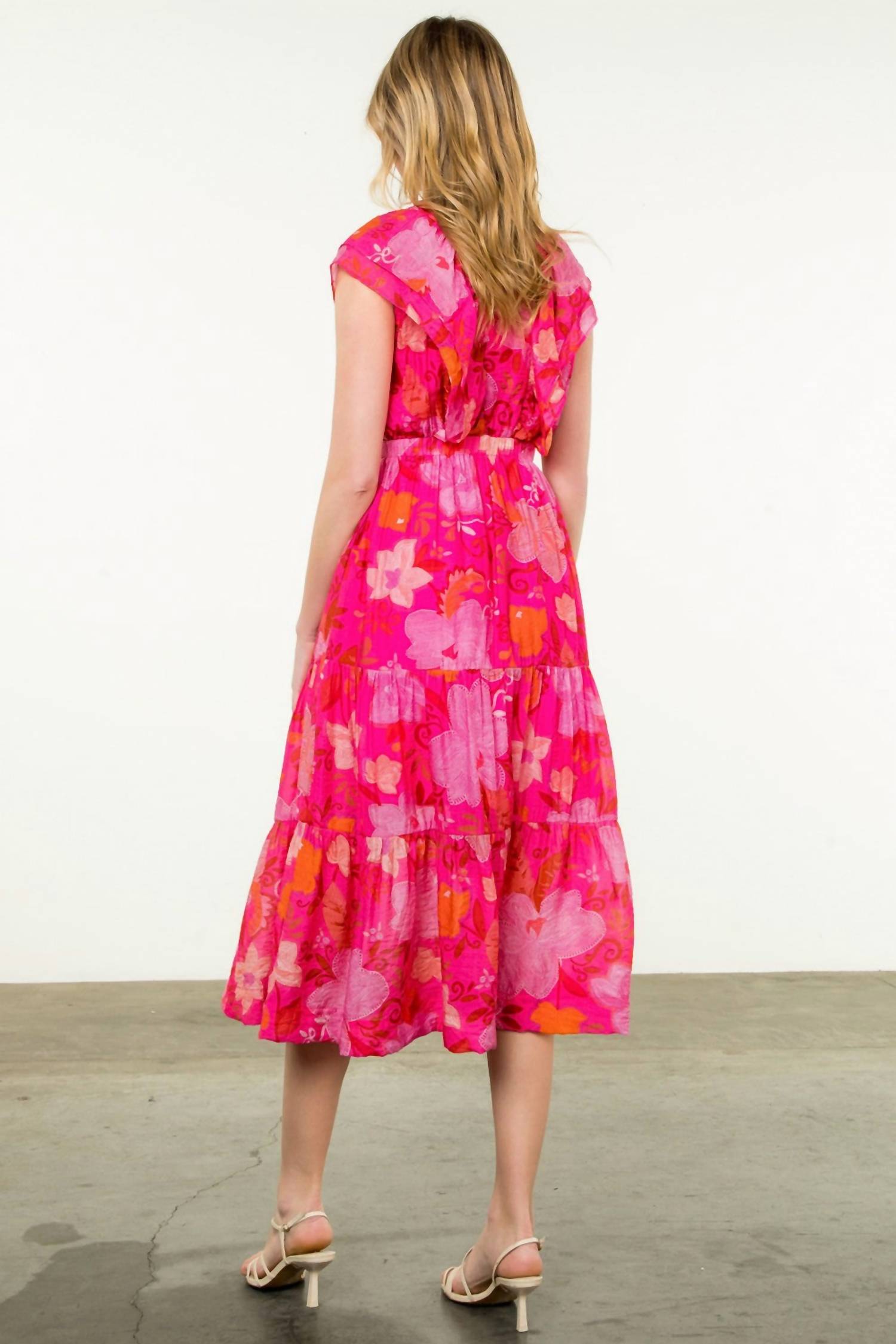 Thml - Franny Flutter Sleeve Floral Dress