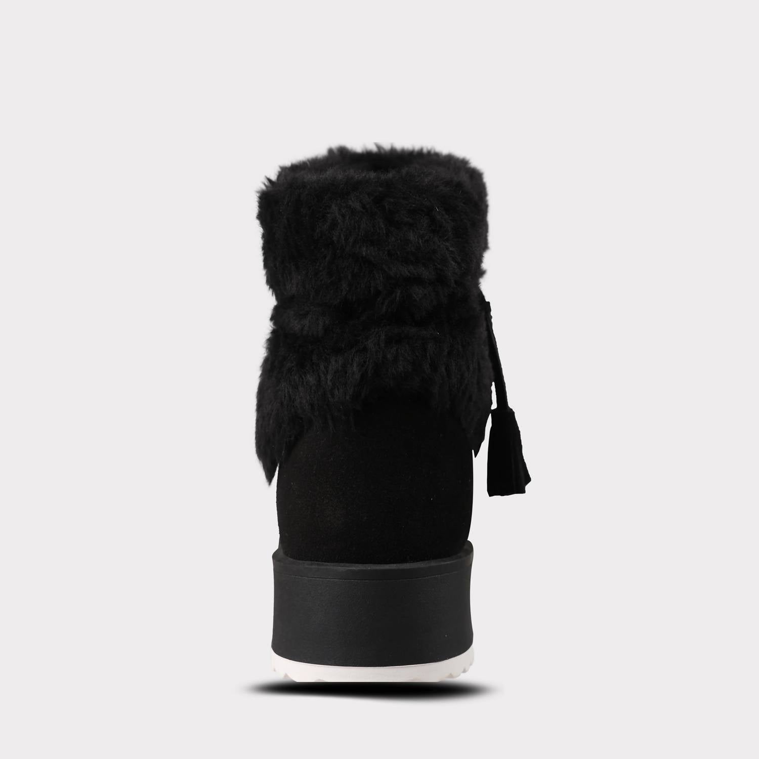 Lamo Women's Bailee Suede Zip Up Wedge Boot in black - women's shoe - view 6