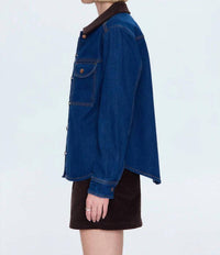 PISTOLA Devon Denim Shacket in infinity - women's jacket - view 4