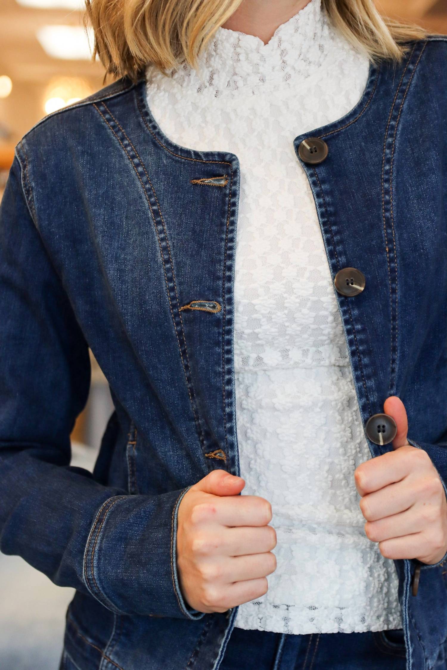 Just Black Denim - Barrel Long Sleeve Jacket