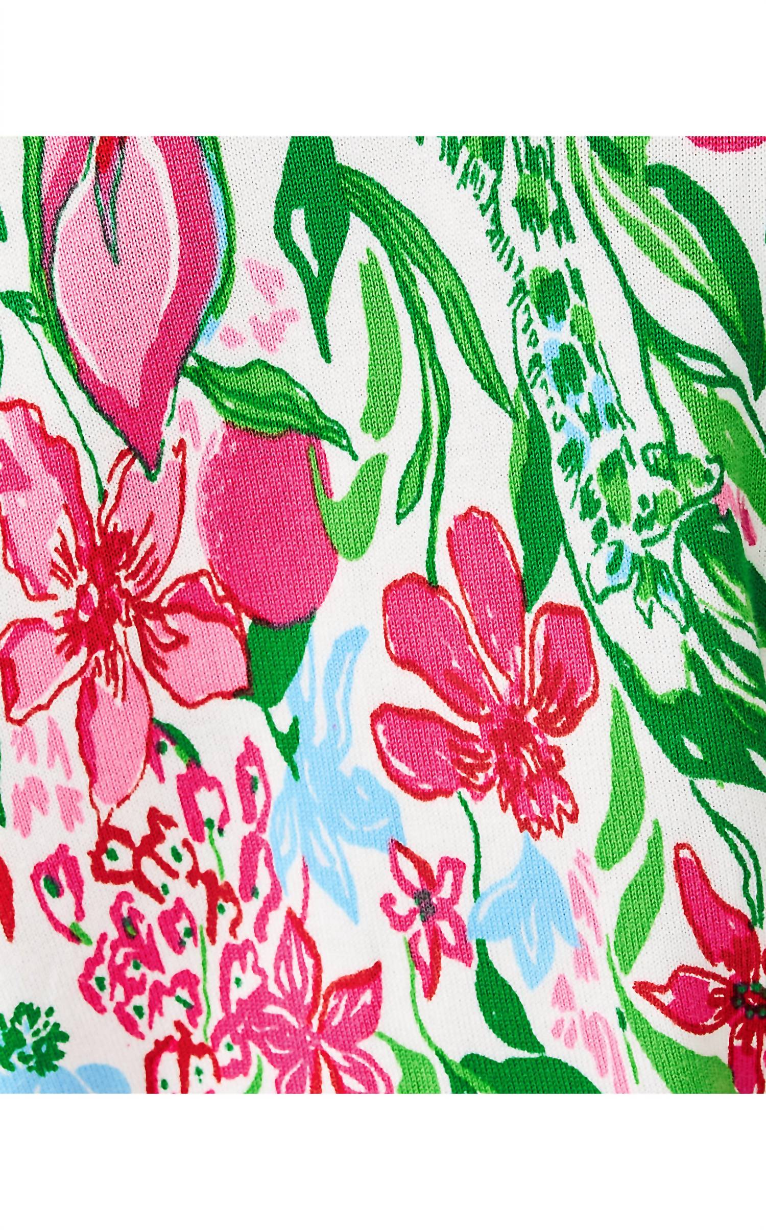 Lilly Pulitzer Salima Crewneck Sweater in glowing gardens - women's sweater - view 5